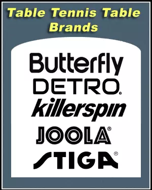 table tennis brands
